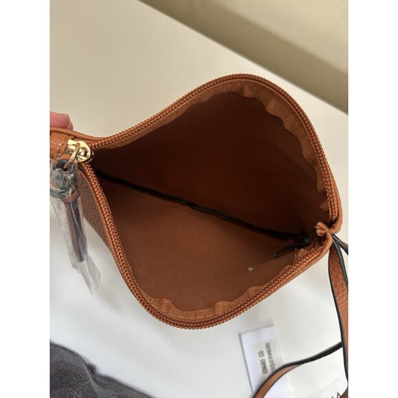 NWT Malibu Skye Vegan Leather Wristlet Purse Brown GIftable Festival Boho - Picture 5 of 7